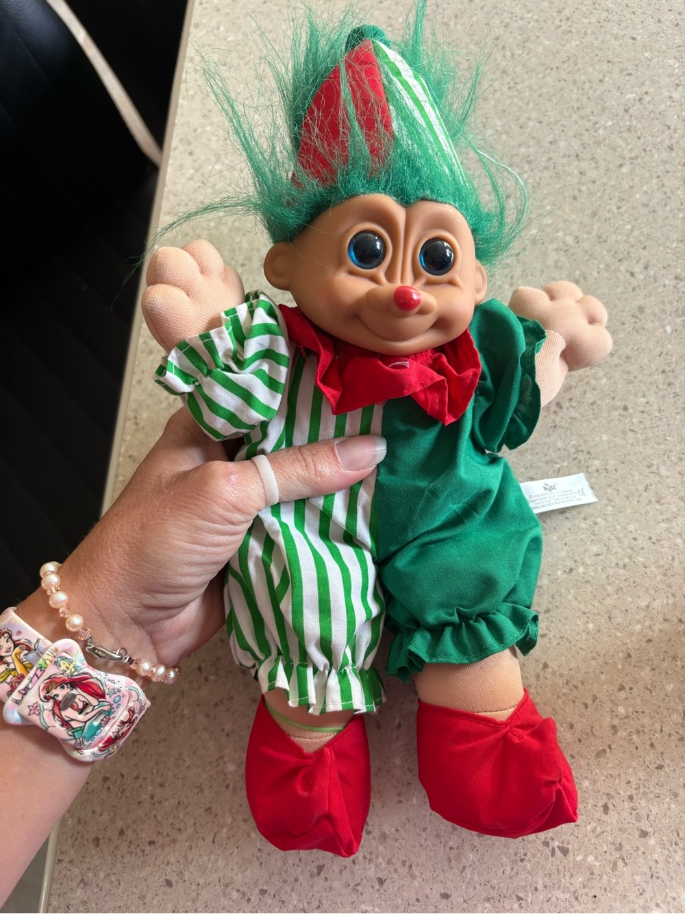 Vintage Russ Berry Red Green Christmas Troll Doll 11" Plush